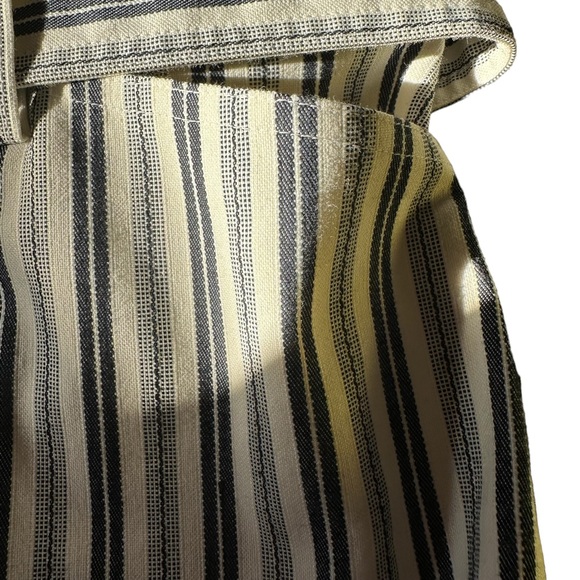 Kenneth Cole Striped Pants Women's Size 6 Black and off White Straight Leg !! - Picture 6 of 14